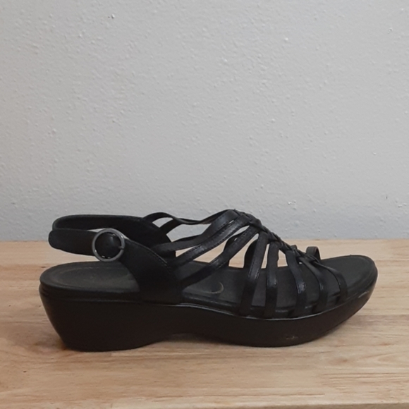 dansko black sandals
